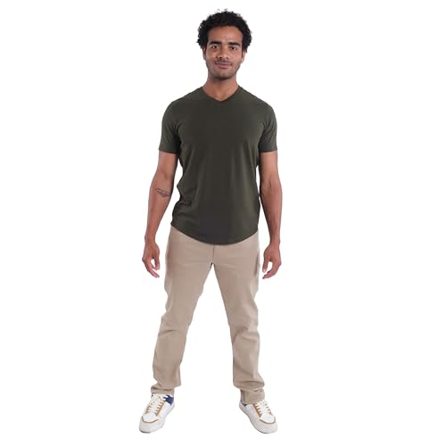 The Perfect Jean TPJ Mens Athletic Fit Denkhaki Pants
