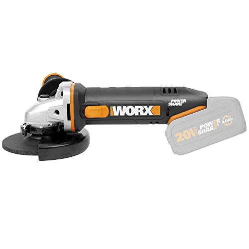 Amoladora angular WORX WX803.9 de 125mm herramienta inalámbrica de corte 20V 3
