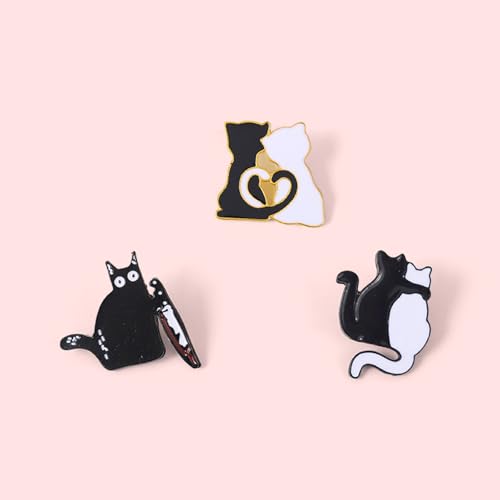 Image of Cute Enamel Pins Cartoon Lapel Pin Brooch Badge for Backpack Jackets Funny Tiger Pins for Gift Anime Enamel Pin for Clothing Hat Decoration