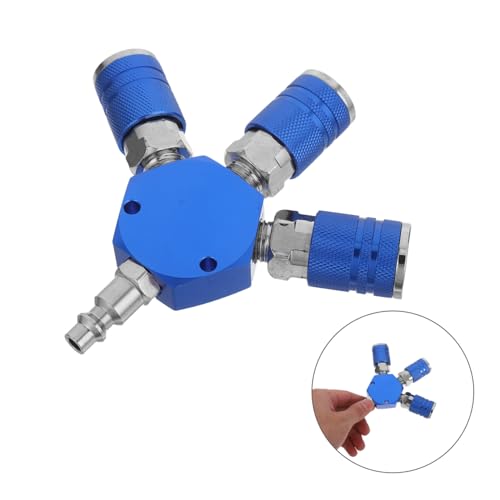 Conector rápido de aluminio PRETYZOOM divisor de aire para evitar caídas presión 4