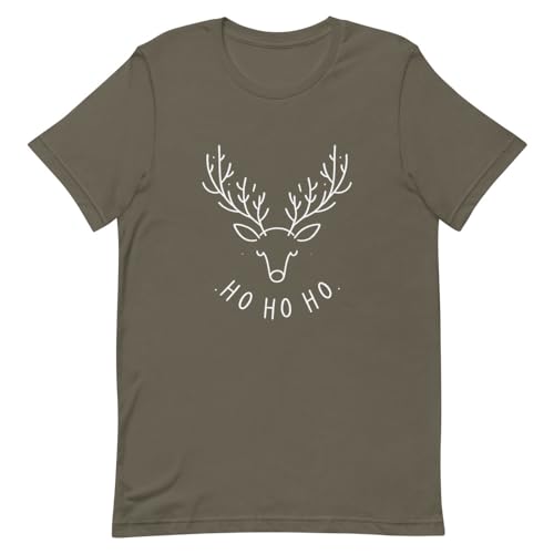 T-shirt Noël tête de renne unisexe : fini le pull trop chaud