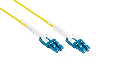 Good Connections OS2 Câble fibre optique Duplex - Mâle LC vers LC - UniBoot - Monomode 9/125-1/10/40/100 Gigabit Ethernet - 0,5 m - 50 cm