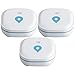 Produktbild SEBSON Wassermelder mini GS153, 10 Jahres Langzeit-Batterie, Wasseralarm, Wasserwächter 60x60x24,2mm, Wassersensor mit Lithium Batterie, 3er Pack