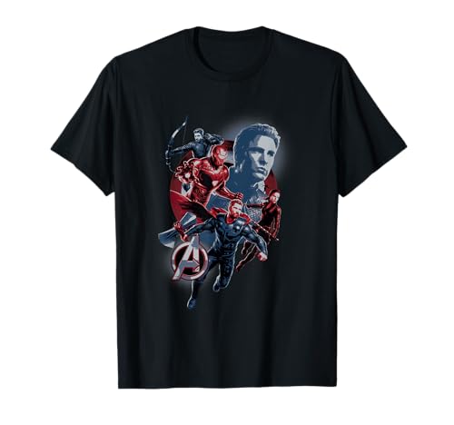 Image of Avengers Endgame Captain Shield Team T-Shirt
