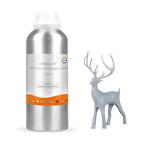 Image of Creality Standard Rigid Resin Plus by WOL3D Professional LCD Resin| Resin for LCD 3D Printer|Fast Speed|1000g Grey(2)