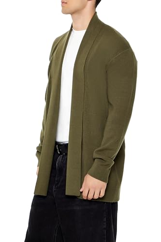 Forever 21 Men's Open-Front Cardigan Sweater4