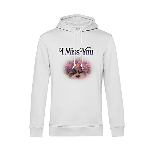 Sweat à Capuche I Miss You Petit Chien : Un Pull Tendre au Look Rétro