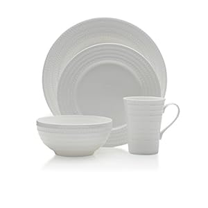 Mikasa Nellie 16-Piece Dinnerware Set, Service for 4 White