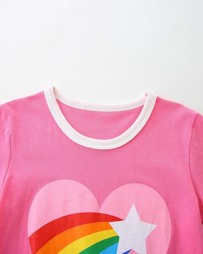 Image of AIWUHE Toddler T Shirts Cotton Summer Tshirts Boys Girls Short Sleeve Tee Tops Casual Graphic Clothes Crew Neck Shirts 2-6Y