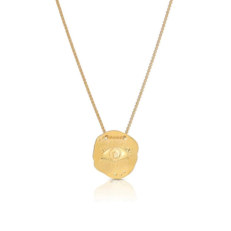 Collar de mujer - Colgante ojo turco - Aysenur - Medalla elegante