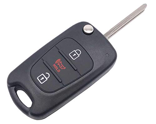 2 PCS Flip Folding Keyless Entry Replacement Key Fob Cover fit for 2010-2013 Kia Soul 2012-2014 Kia Rio Sportage Key Fob Case Shell