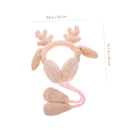 Orejeras de alce infantiles ABOOFAN para proteger del frío en invierno 4