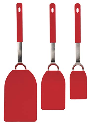 RSVP Flexible Nylon Spatulas Red Set of three S-M-L