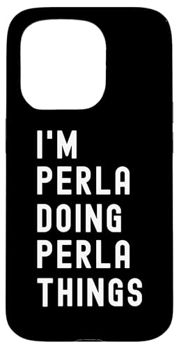 私は Perlaです。Perla が行うことを行う。 スマホケース iPhone 15 Pro 用