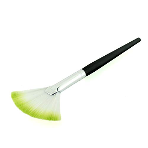 Pinceau éventail pour poudre compact terre de soleil blush illuminateur de teint