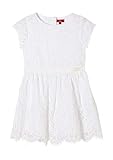 mit Baumwollfutter s.Oliver Junior Mädchen 403.10.102.20.200.2062698 Kinderkleid, Weiß, 128