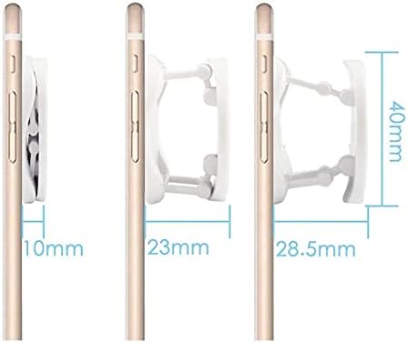 BoxWave Phone Grip Compatible with Energizer E4 - SnapGrip Tilt Holder, Back Grip Enhancer Tilt Stand - Winter White image 5