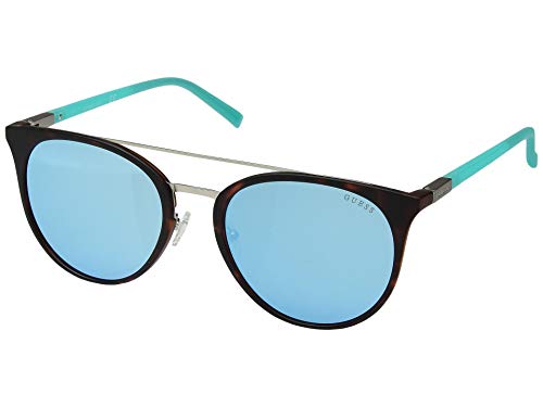Image of Guess Unisex's GU3021 52C 56 Sunglasses, Avana ScuraFumo Specchiato