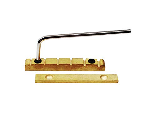Guyker 43mm Adjustable Guitar Nut - Brass Bell Nut (43 x 5mm) Split Regulation Replacement Parts Compatible with Les Paul LP Style Guitar