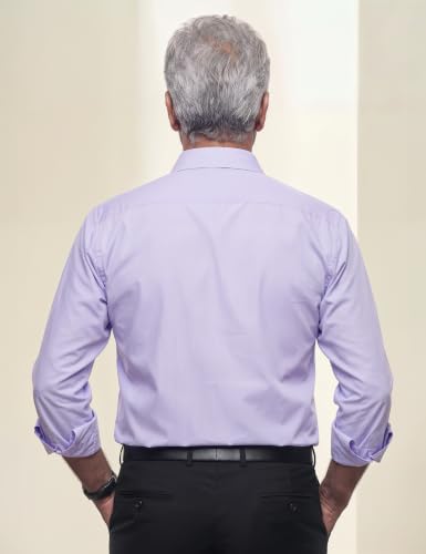 Symbol Classic Men's Senior Formal Shirt (Purple, 40) Lilac - Image 3