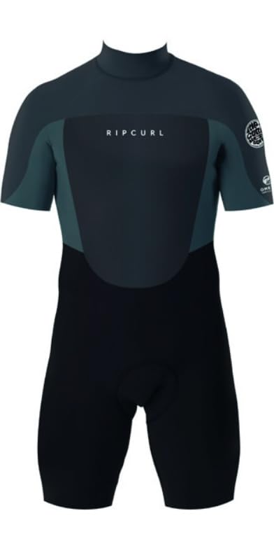 Pannelli in rete Rip Curl Mens Omega 2mm Back Zip Eco Springsuit Wetsuit 11CMSP - Muted Green Mens Size - S