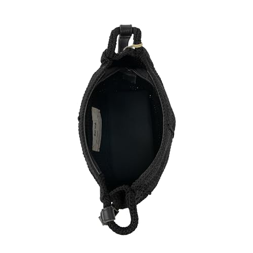 The Sak Los Feliz Crossbody Purse - Hand Crochet Women's Handbag for Everyday & Travel - Cross Body Bag With Zipper Pockets & Adjustable Shoulder Bag Strap - Black3