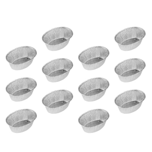 Cuencos desechables de aluminio Levemolo de forma ovalada, pack de 125 bandejas para barbacoa 2