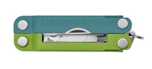 Image of LEATHERMAN, Micra, Keychain Multi-tool with Grooming Tools, Mini Pocketknife for Everyday Carry (EDC), Hobbies & Outdoors, Built in the USA, Teal Twist