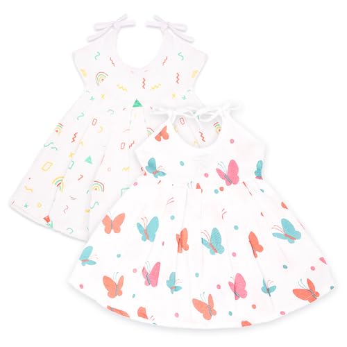 Image of Kidbea Extra Soft Mulmul Cotton Jhabla Cloth for New Born Baby Set