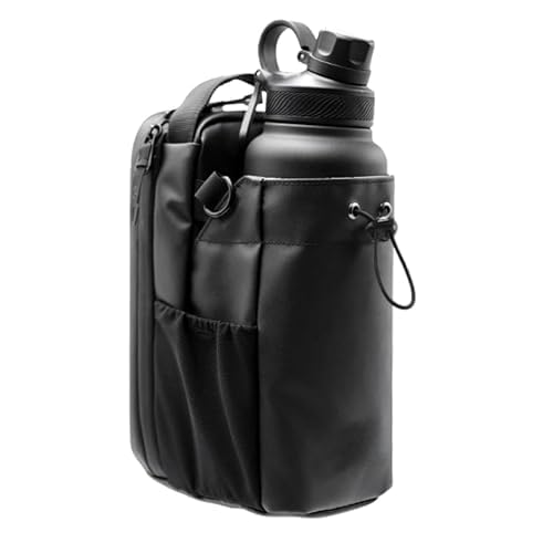 Magnetic Gym Bottle Bag with Strong Magnet Attachment, Water Bottle Sling Holder with Phone Pocket, Adjustable Strap Crossbody Gym Bag for Men & Women, Travel Workout Sports Bottle Carrier-image-25