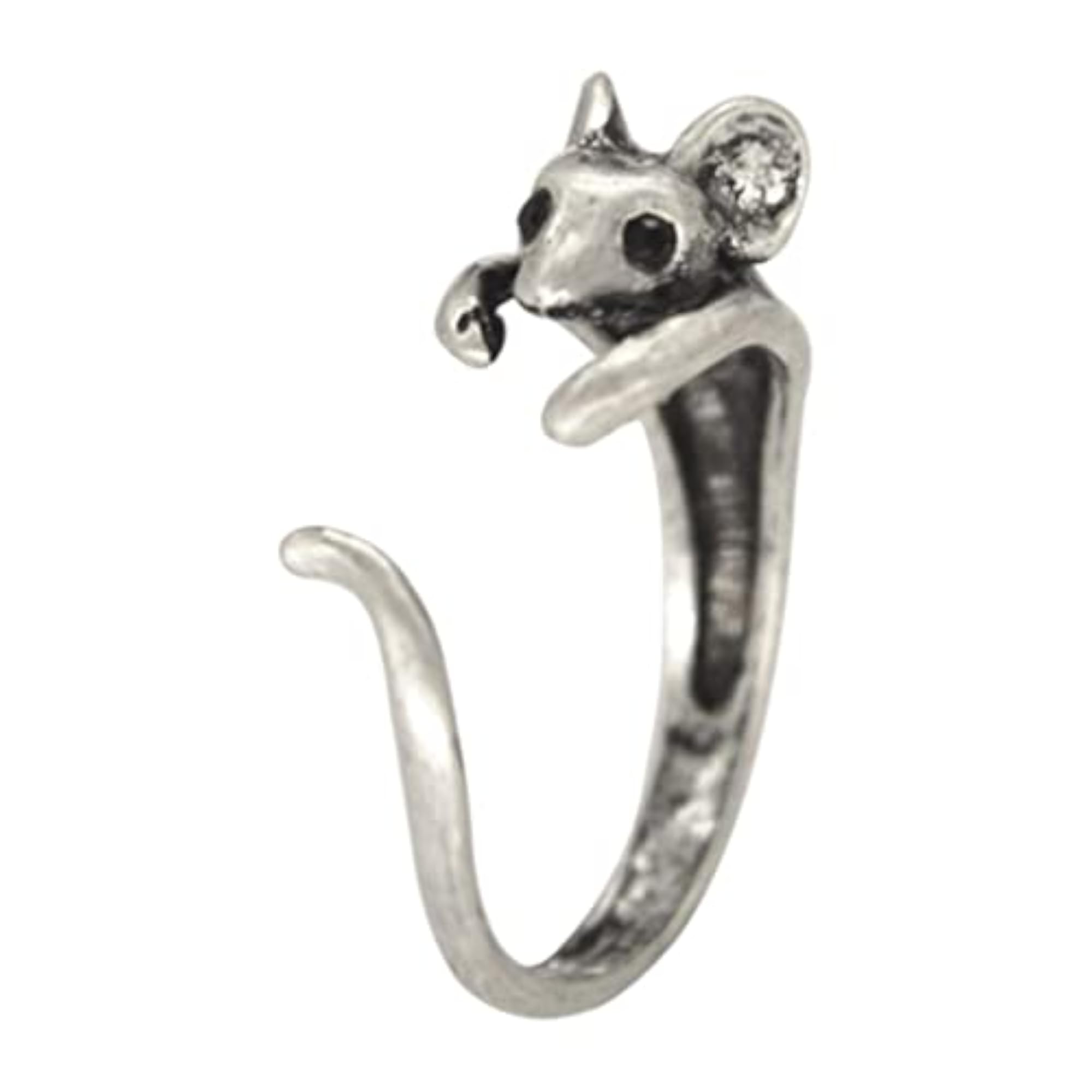 Fashion Mouse Shaped Adjustable Ring, Novelty Gift