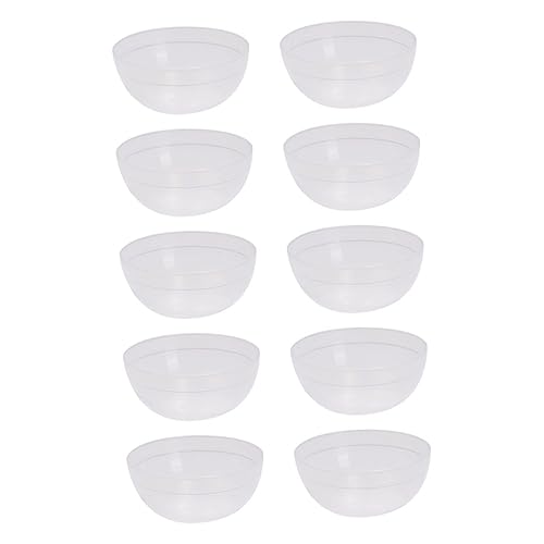 VALICLUD 30 Piezas Cuencos Faciales Diy de PVC Transparente para de Tazones Resistentes y Fáciles de Limpiar para Profesional y Hogar