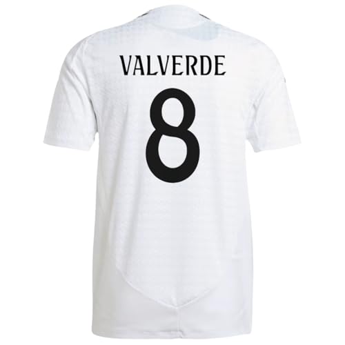 RM #8 Home 24/25 Soccer Jersey for Men Fan Version (US, Alpha, Large, Regular, Regular, Home)
