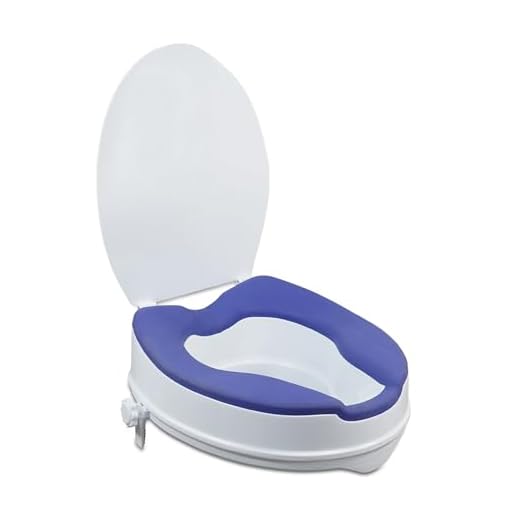 Aidapt 4" Padded Raised Toilet Seat.Hip Replacement, Seat Riser,with or Without Lid,Soft Touch,Easy to Fit,No Tools Required,Elderly,Disabled,Pregnancy,Easy Clean Comfort Assistance Seat