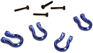 Integy RC Model C27955BLUE Realistic 1/10 Bow Shackle (4) for Off-Road Trail Rock Crawling