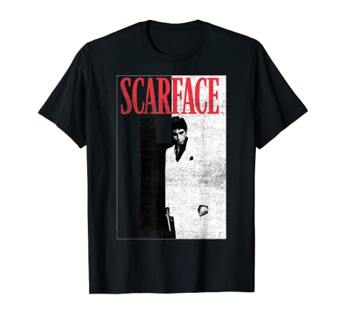 Scarface Distressed Movie Poster Photo Maglietta