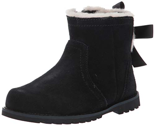 UGG Girls' Cecily Ankle Boot, Black, 4 M US Big Kid