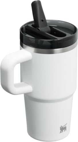 Image of STANLEY Quencher ProTour Flip Straw Tumbler with Leakproof Lid 20 oz | Built-In Straw & Handle | Cupholder Compatible for Travel | Insulated Stainless Steel Cup | BPA-Free | Chalk