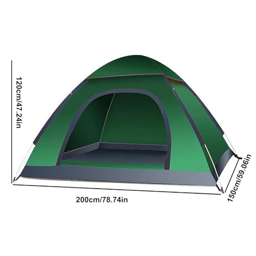 Tienda instantánea para 2-3 personas impermeable con protección solar para camping 5