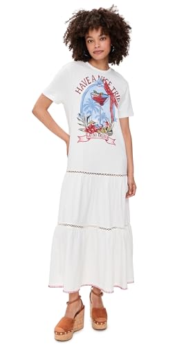 FARM Rio Women's Have A Nice Trip Maxi Dress, Off-White, M