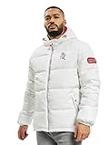 Sublevel Herren Winter Stepp-Jacke mit Kontrastfutter White M
