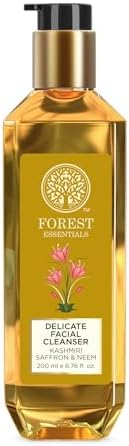 Forest Essentials Ayurvedic Purifying Face Wash with Saffron & Neem | For Normal to Oily Skin | Sulphate Free