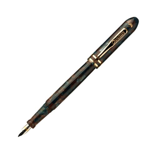 Stylo plume Conklin Symetrik bleu et marron, une idée cadeau élégante pour passionnés