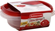 RubbermaidTakeAlongs Food Storage Container 2.9 Cups 2pk. of 2 (4 total containers))