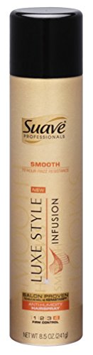 Suave Luxe Style Smooth Hair Spray Anti-Humidity 8.5 Ounce (251ml) (3 Pack)