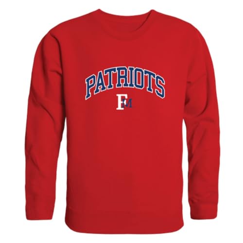 W Republic Saint Francis U Red Flash Campus Crewneck Pullover Sweatshirt Sweate