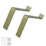 5. [Superficie decorativa de la pared]: accesorios completos, puede conectar el tablero de madera al soporte triangular para darle un significado artístico a su interior o exterior. (Elija una tabla con la longitud y el grosor adecuados).