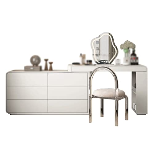 JJZXD Cajón Tocador Almacenamiento Tocador Multifuncional Escritorio de Madera