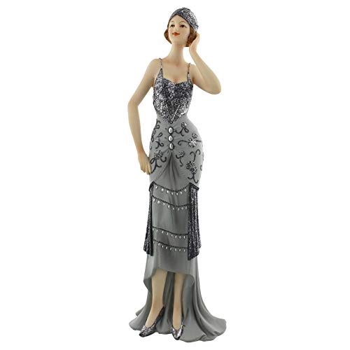 Lavinia Midnight Shimmer Broadway Belle Figurine - Cosy Home Interiors Lavinia Midnight Shimmer Broadway Belle Figurine