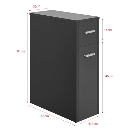 Base Bagno Con 2 Cassetti Grigio Scuro 03_0007663 - 2